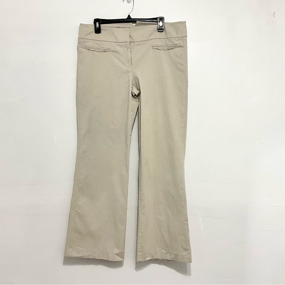 LANE BRYANT Women Wide Leg Business Casual Pant Stretch Tan Mid Rise Size 20